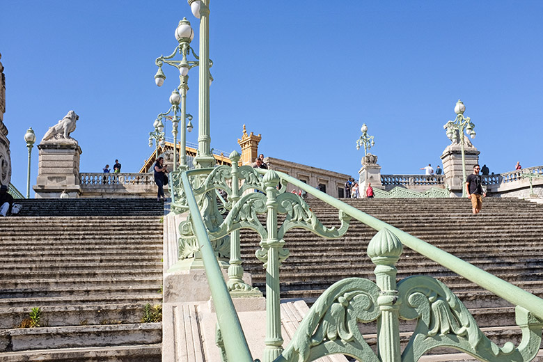 Making our way back up the steps