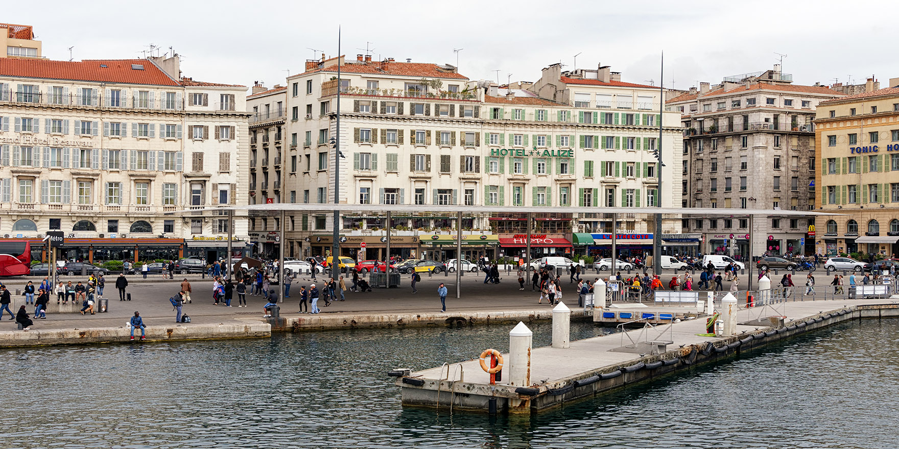 The old harbor waterfront