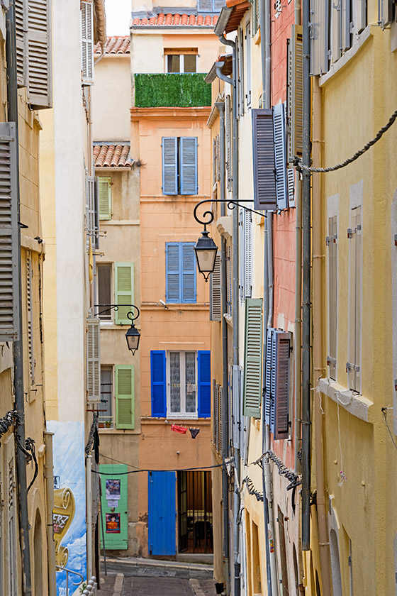 The old streets are a symphony of colors