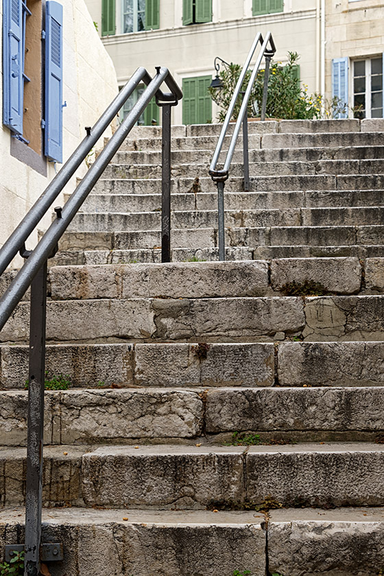 Steps to the 'Place des Moulins'