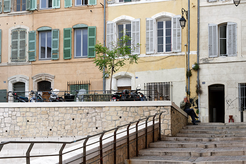 Walking up the 'Rue des Repenties'