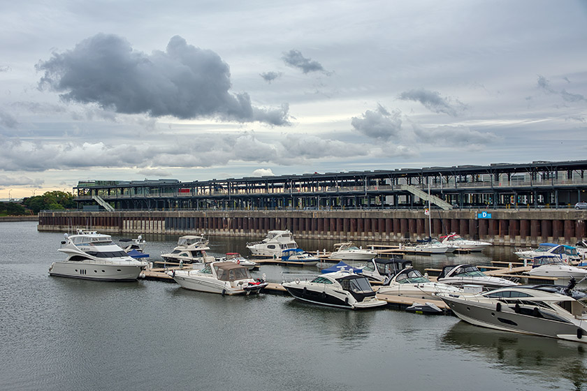 Boats in the Old Port of Montreal