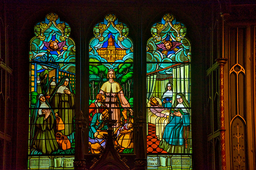 Stained glass window