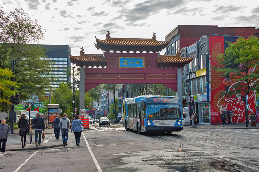 One of four gates to Chinatown across the street from our Airbnb