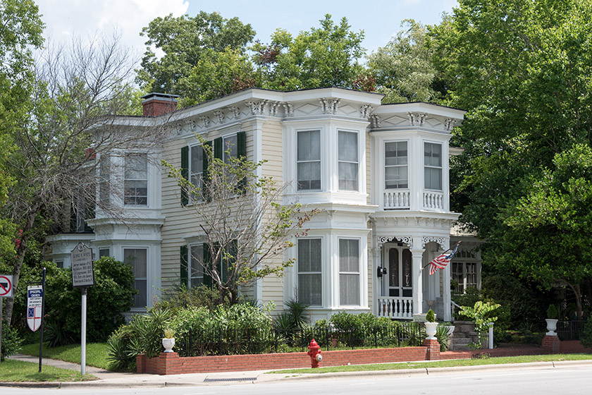 Residence at the corner of Broad and Middle Streets