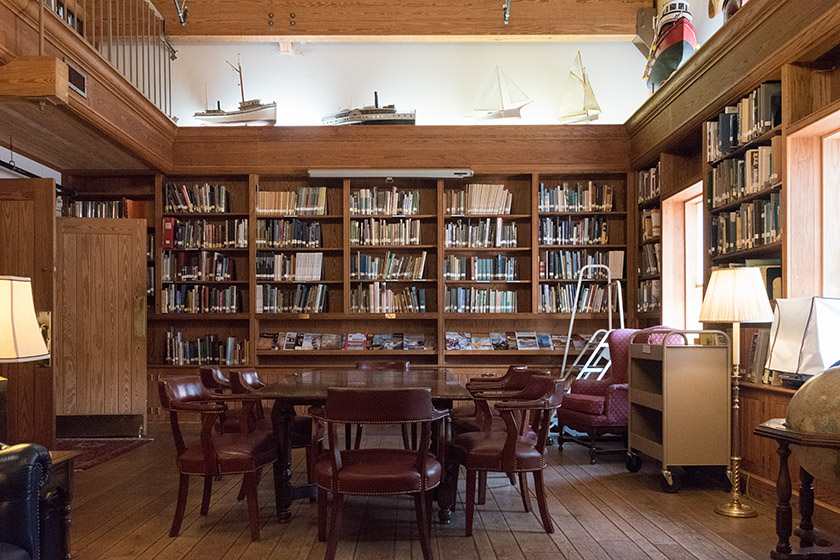 The museum's maritime library