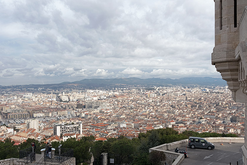 Looking north-northeast from the basilica