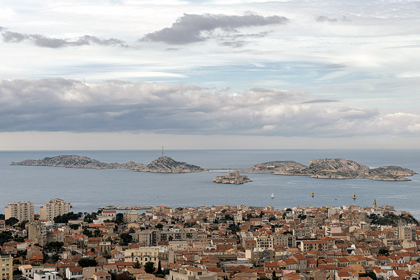 The Frioul archipelago seen from the basilica