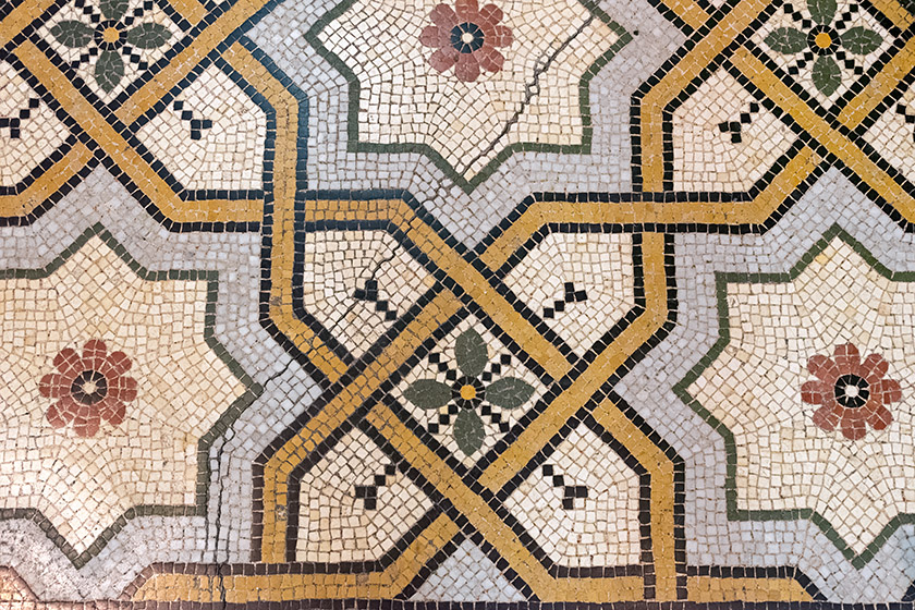 The mosaic floor