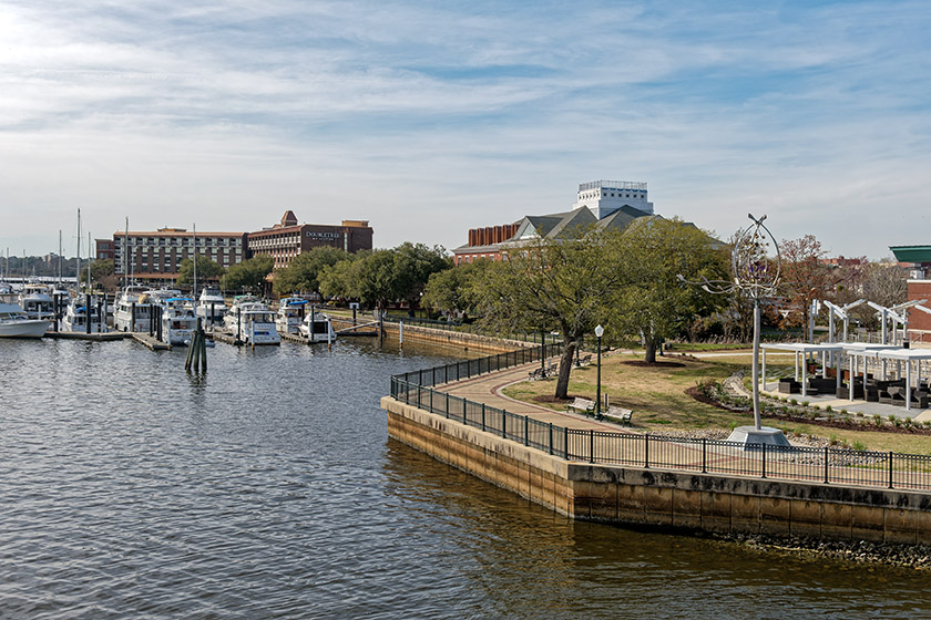 By the Riverfront Convention Center