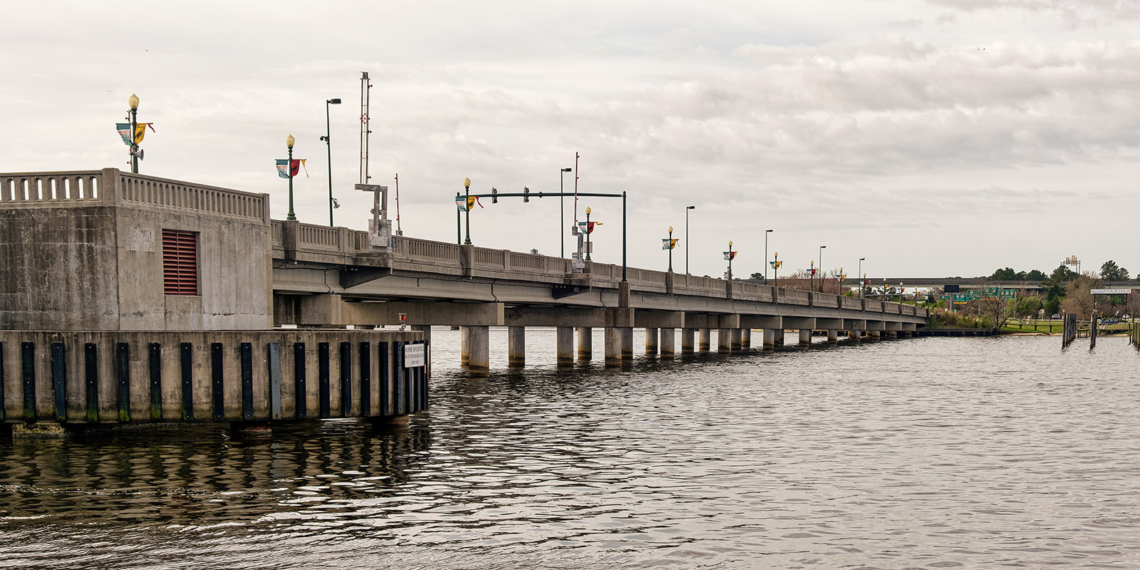 The Alfred Cunningham drawbridge we walked over to get to and from our hotel