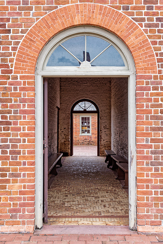 The entrance to the stables