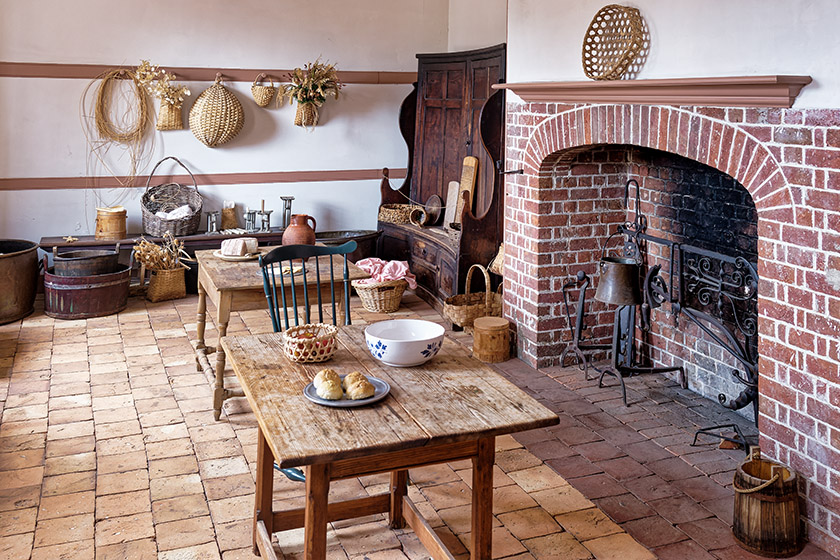 A secondary kitchen room