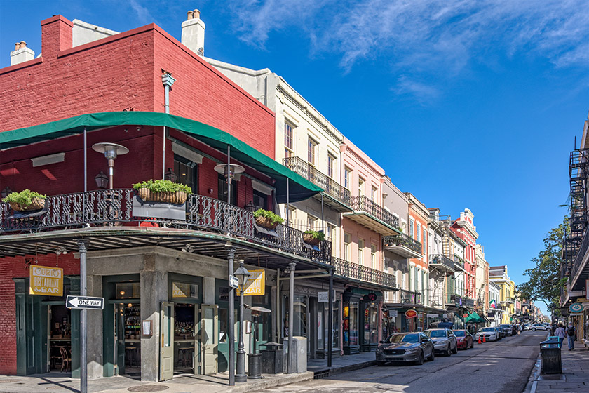 At the intersection of Royal and Bienville Streets