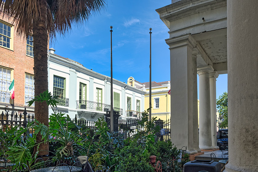 A quiet little garden off Royal Stree