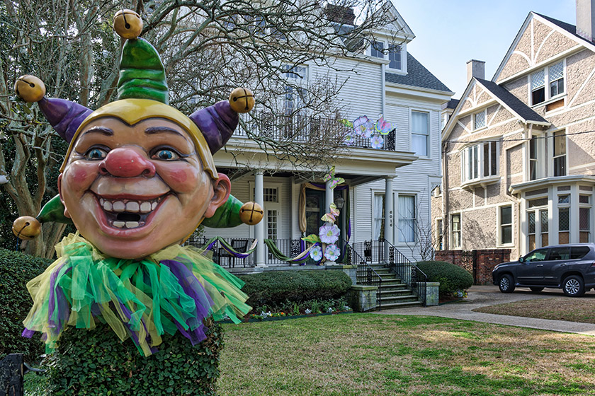Some already have rather obvious 'Mardi Gras' decorations