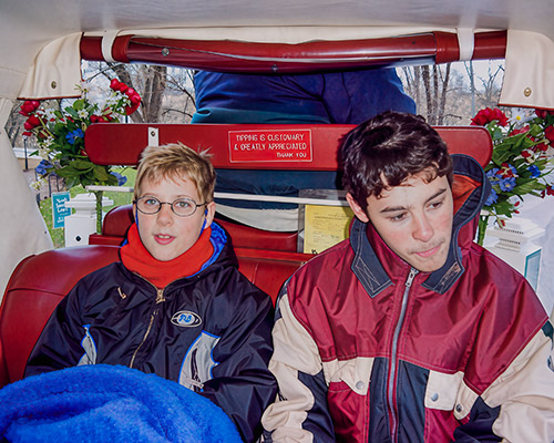 On the carriage ride