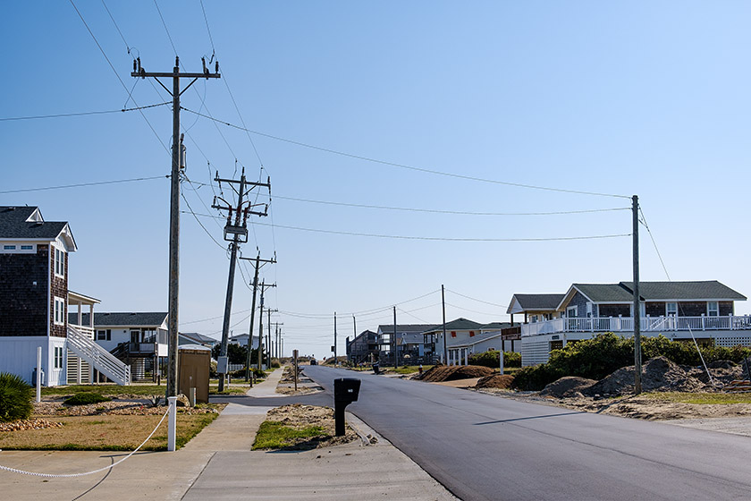 East Helga is one of many streets leading to the ocean