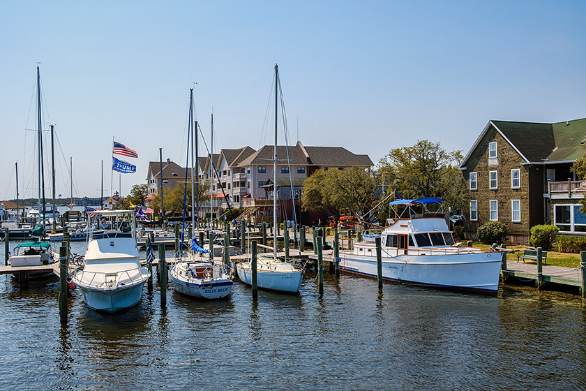 The little marina in Manteo