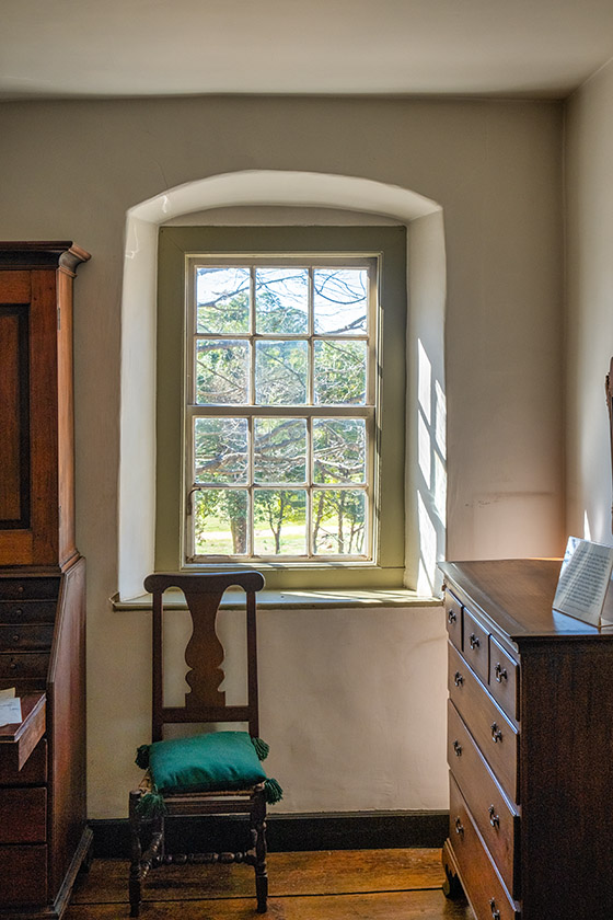 Window to Single Brothers' Garden