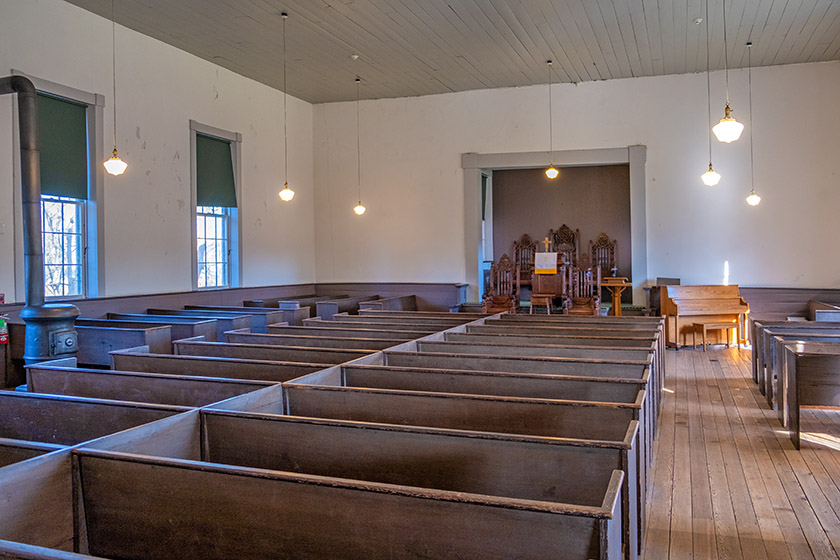 Inside Saint Philips Brick Church