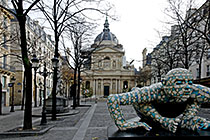 'Place de la Sorbonne' with Rabarama statue