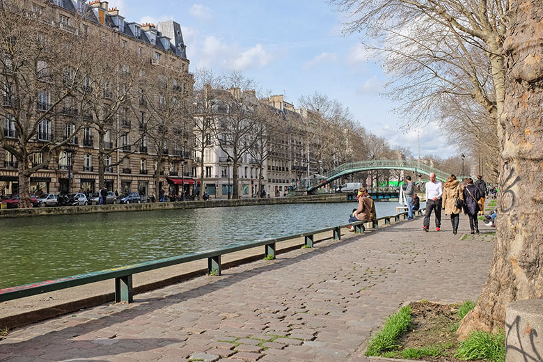 Along the 'Canal Saint-Martin'