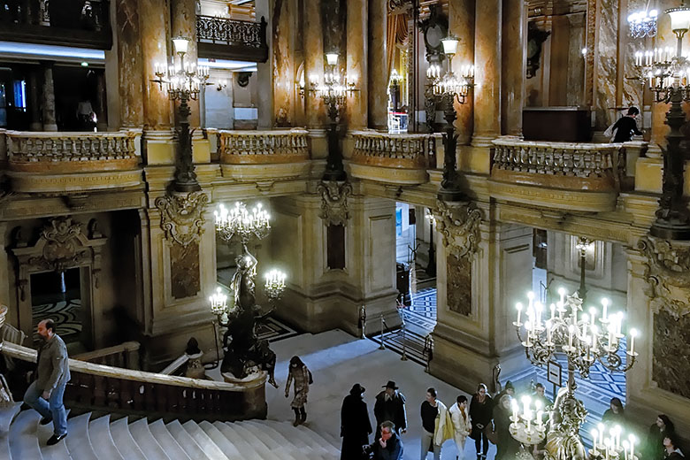 The main lobby and stairway