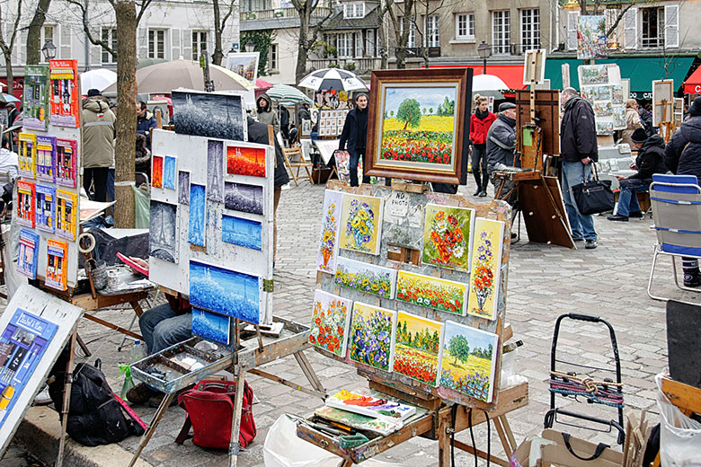 ...but the one on the 'Place du Tertre' is not.