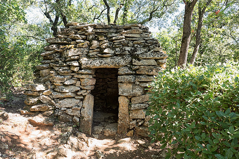A first 'borie', a circular shepherd's hut built of dry stones