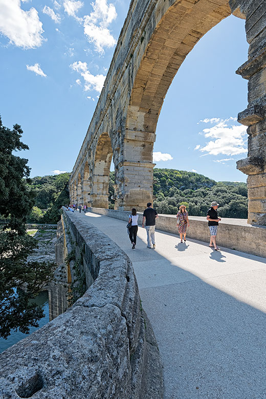 On the 'Pont du Gard'