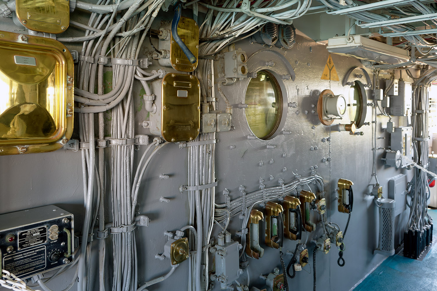 On the bridge of the U.S.S. Missouri