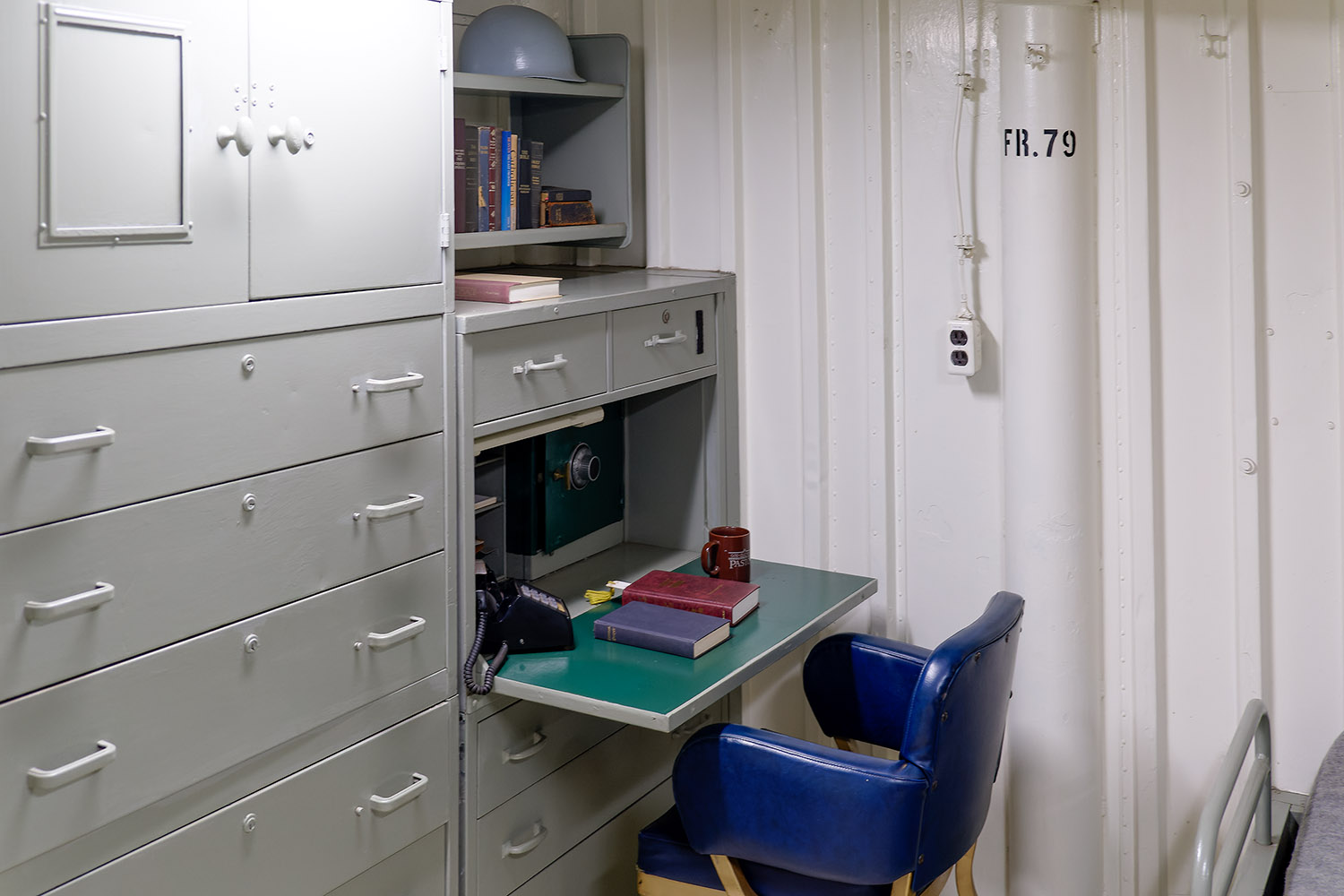 The Command Chaplain's cabin