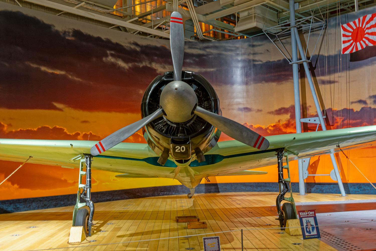 A Mitsubishi Zero long-range carrier-based fighter plane