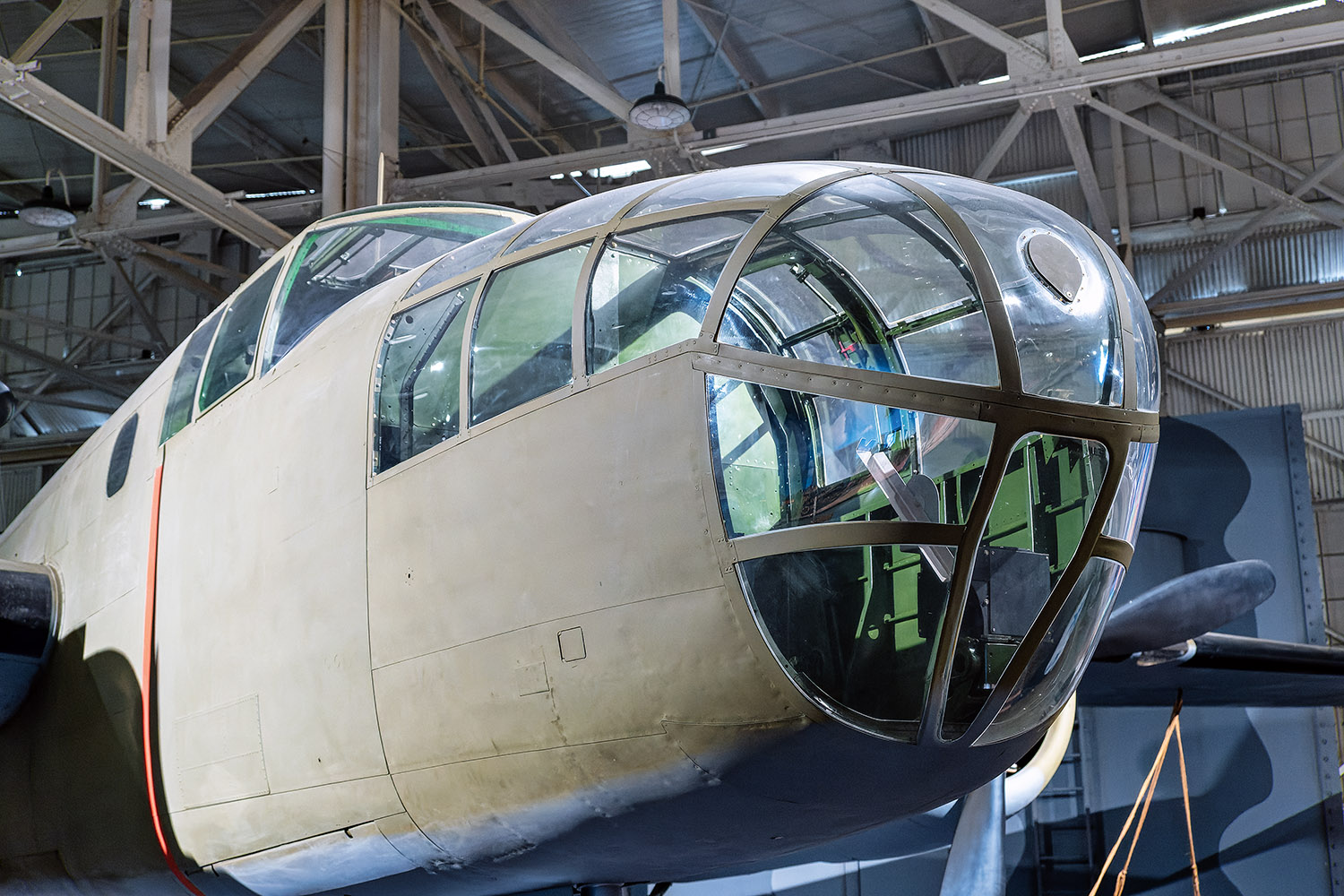 The front of the North American B-25 Mitchell