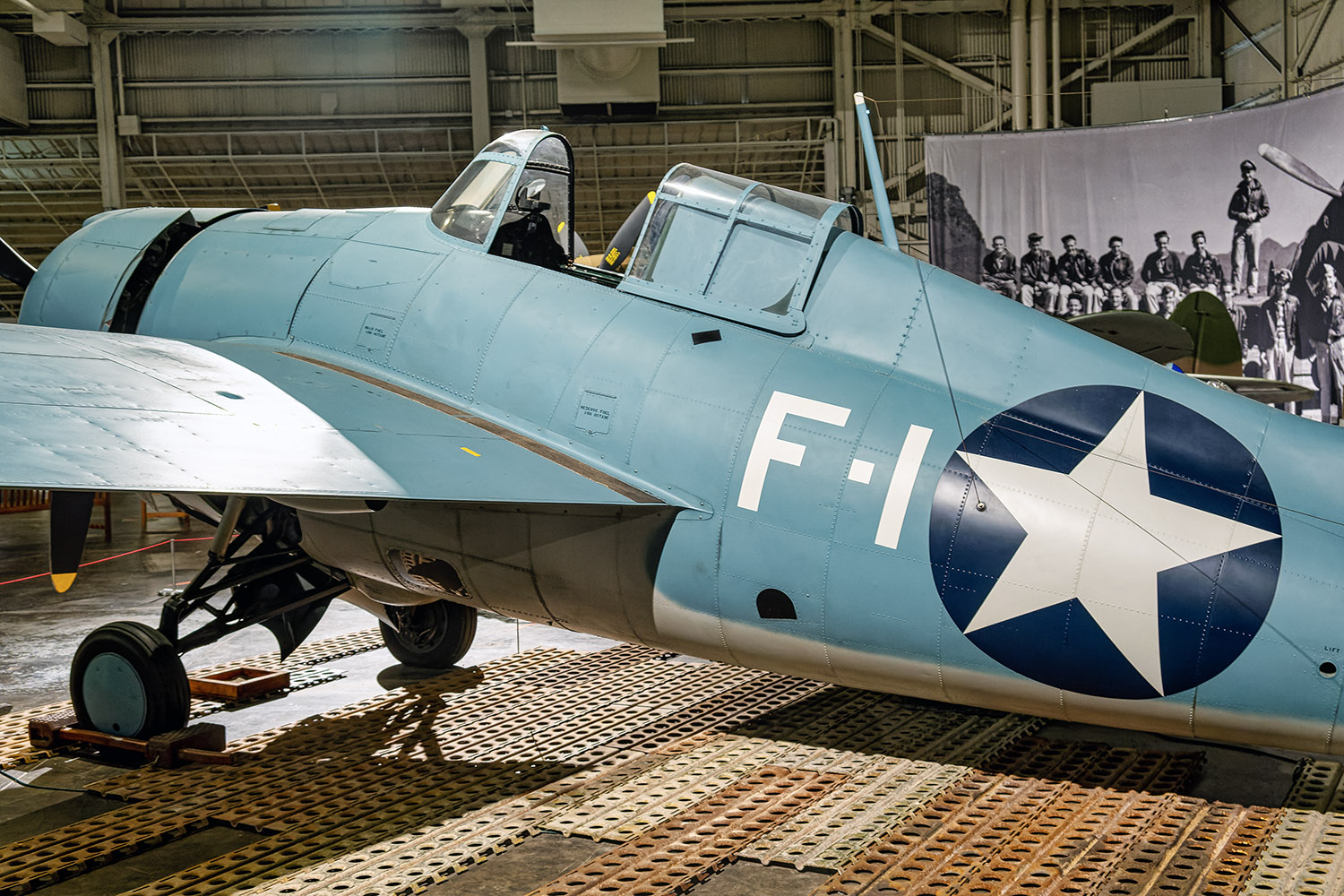 The Grumman F4F Wildcat was the only effective US fighter plane in the Pacific during the early part of WW II