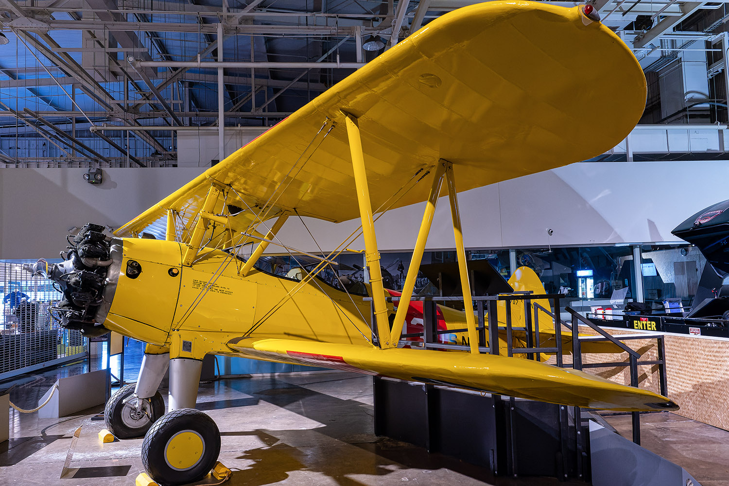 A Boeing N2S-3 Stearman Kaydet training aircraft