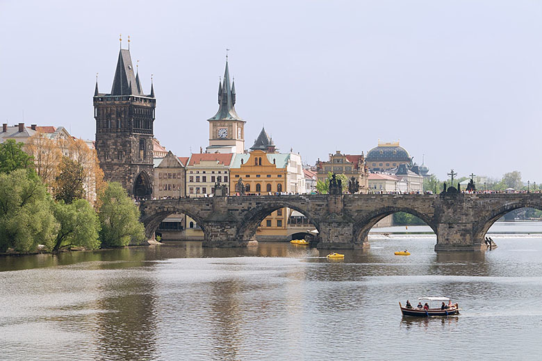 View from the Manes Bridge to the Charles Bridge