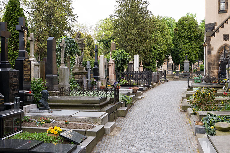 The Vyšehrad cemetary