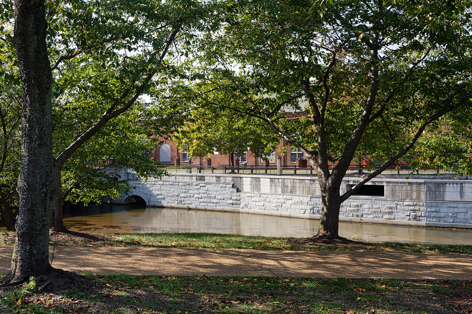 Looking to the American Civil War Museum from Brown's Island