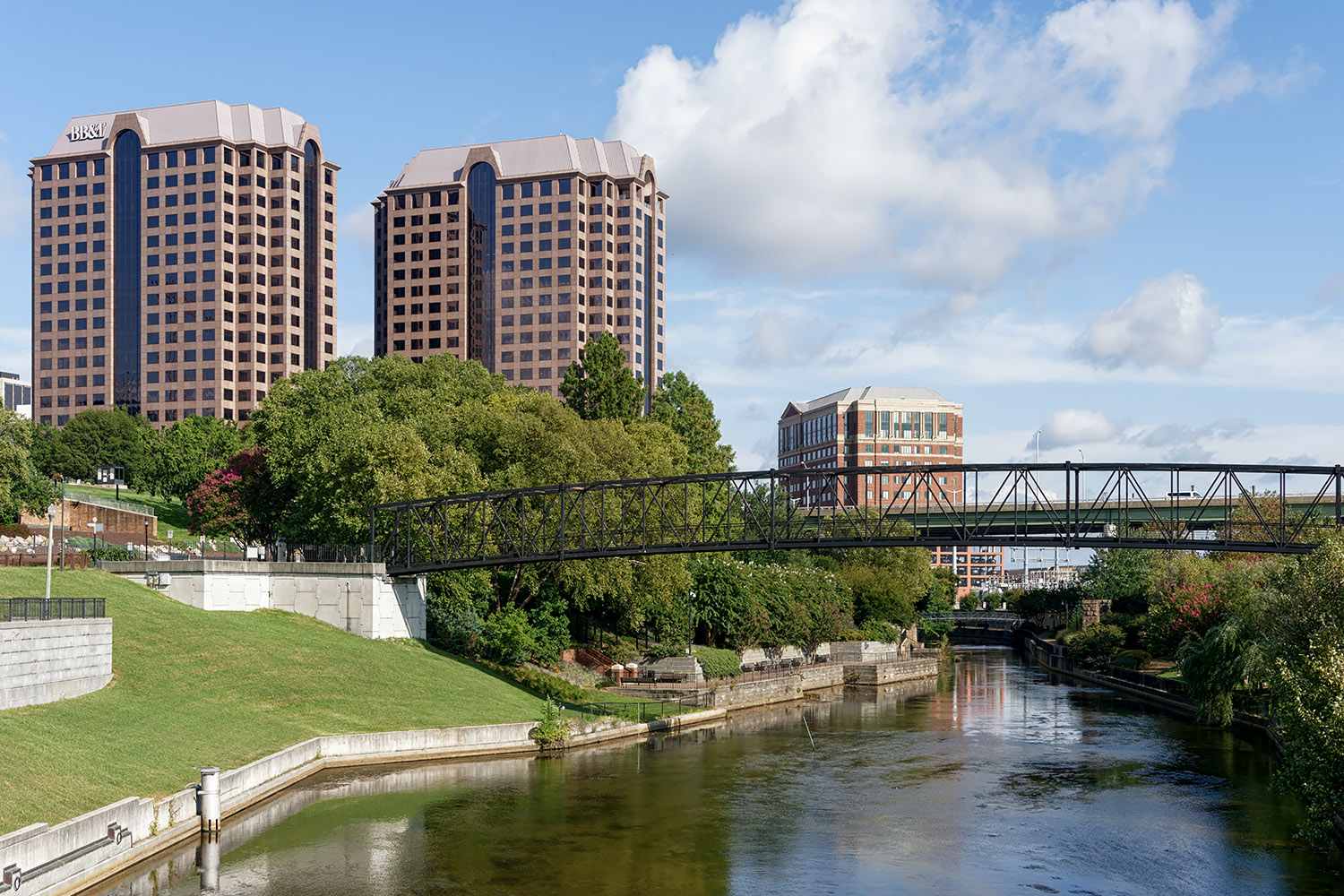 The James River between the mainloand and Brown's Island