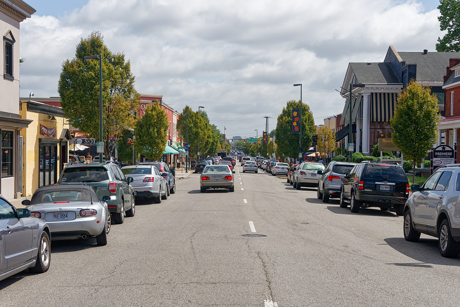 West Cary Street in the Carytown district of Richmond