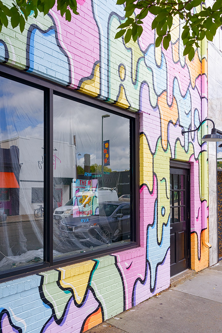 Colorful façade on West Cary Street