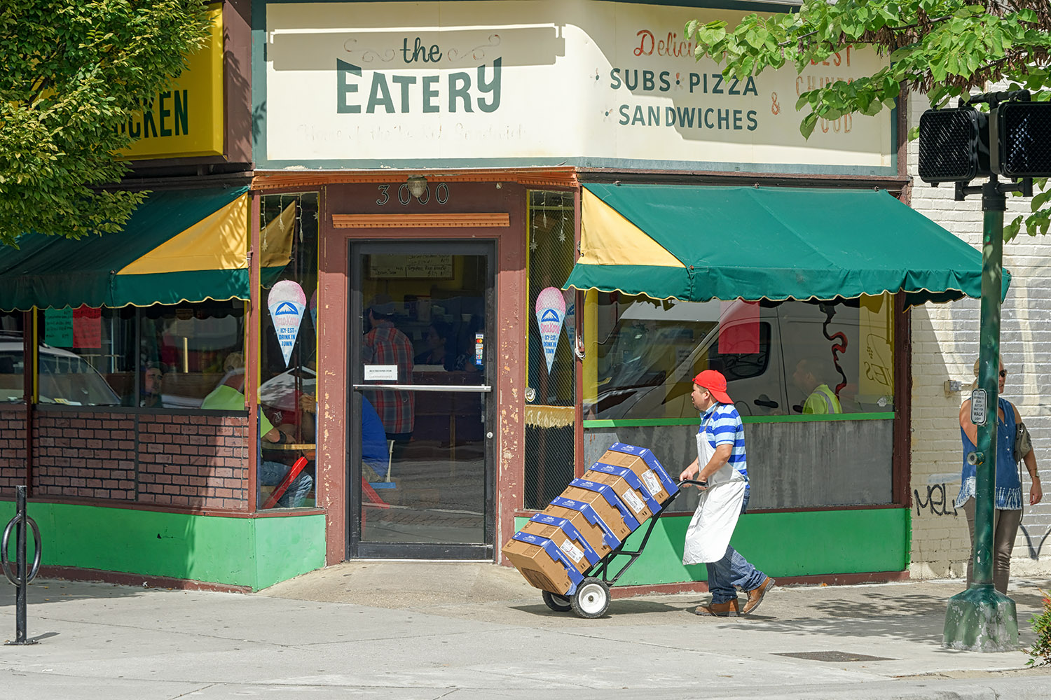 The Eatery features American and Chinese dishes