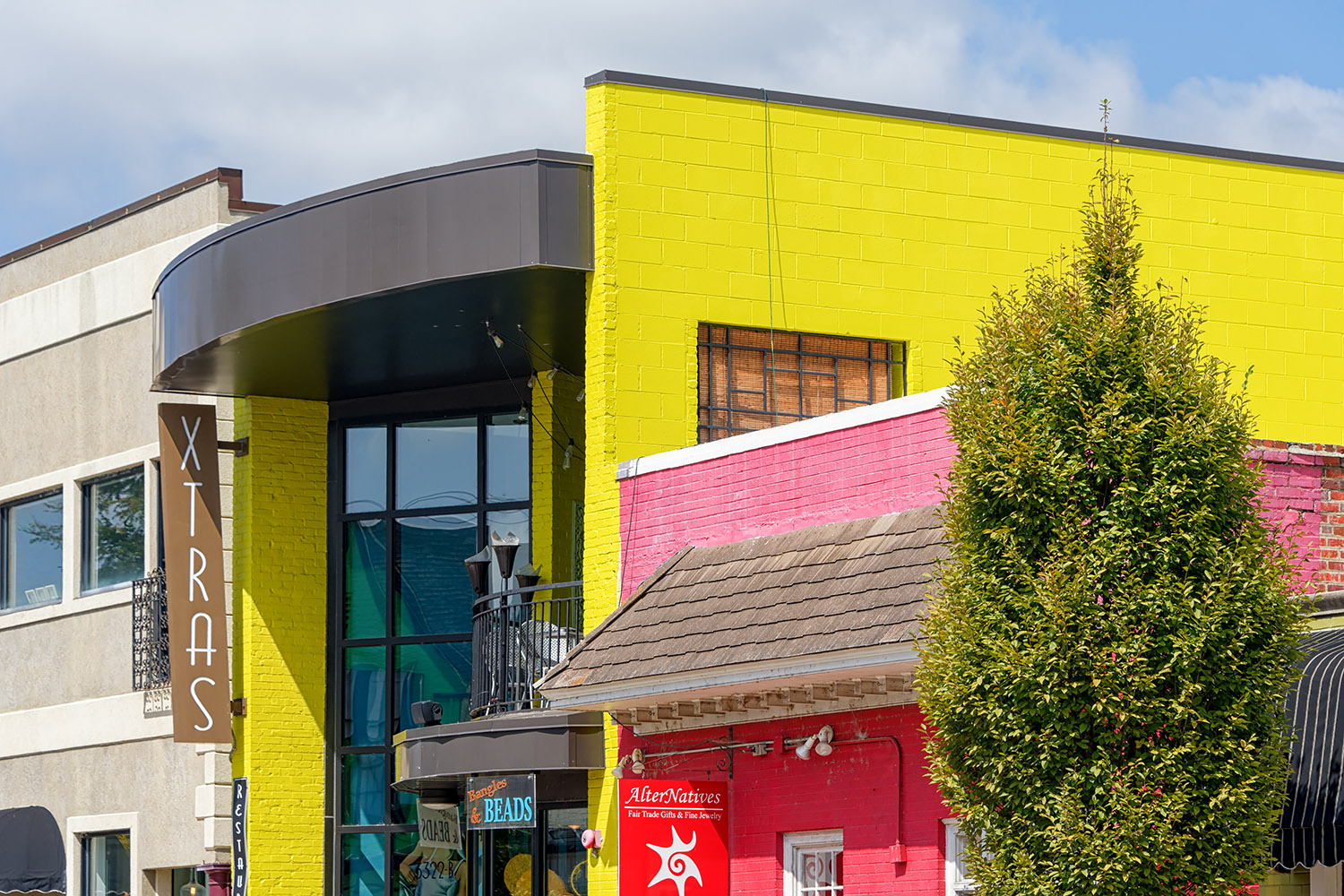 'Bangles and Beads' downstairs, the 'Xtra‘s Café' upstairs