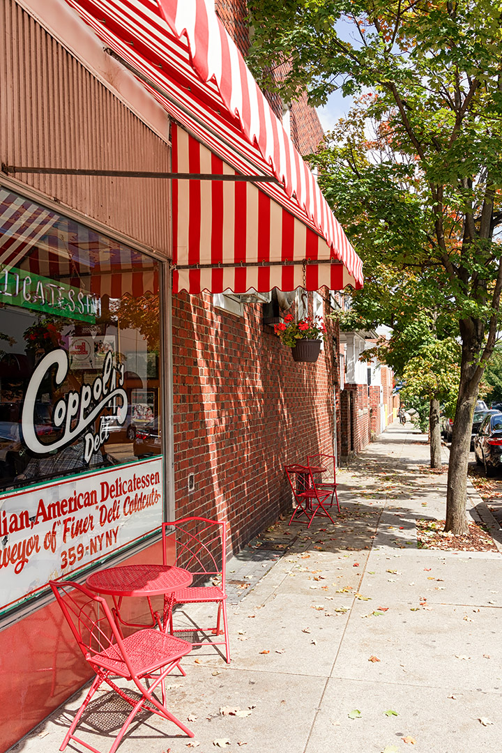 'Coppola's Deli' at the corner of W Cary and S Colonial