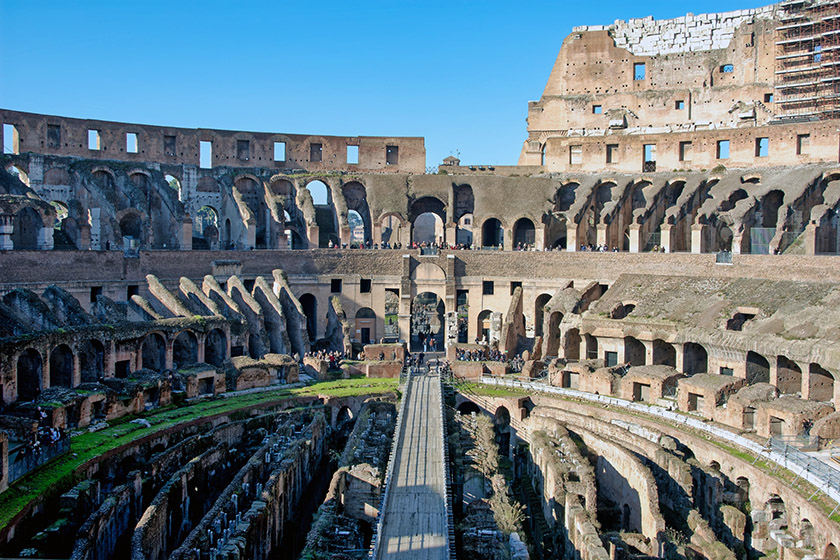 Inside the Colosseum