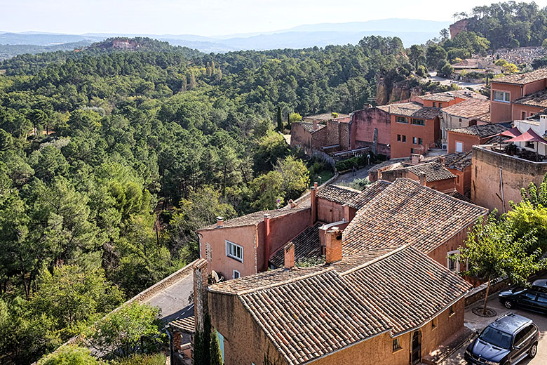 Looking down into the village...