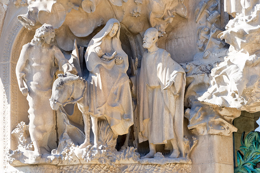 Detail of the Nativity façade