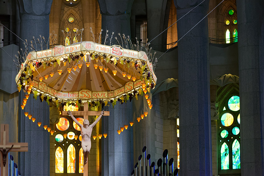 Canopy and crucifix above the high altar